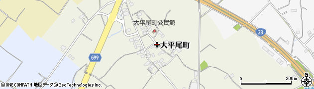 三重県松阪市大平尾町周辺の地図