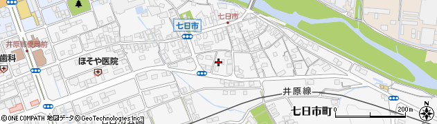 岡山県井原市七日市町786周辺の地図