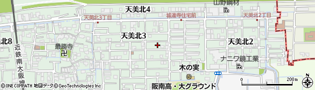 大阪府松原市天美北3丁目6周辺の地図