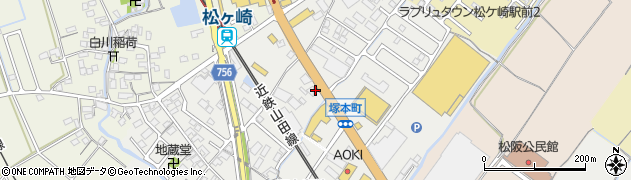 有限会社シゲルカットクラブ松阪店周辺の地図