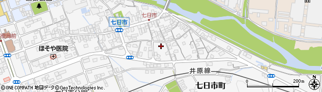 岡山県井原市七日市町777周辺の地図