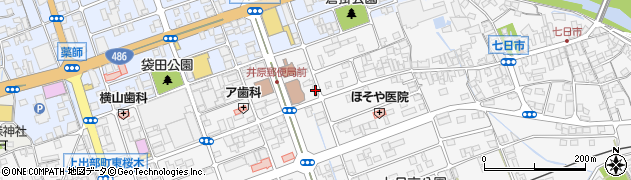 岡山県井原市七日市町18周辺の地図