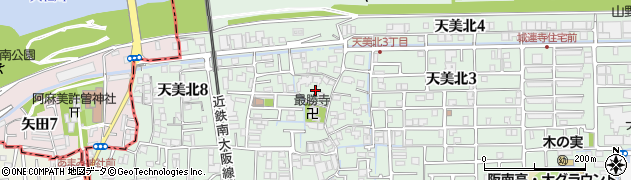 大阪府松原市天美北5丁目4周辺の地図