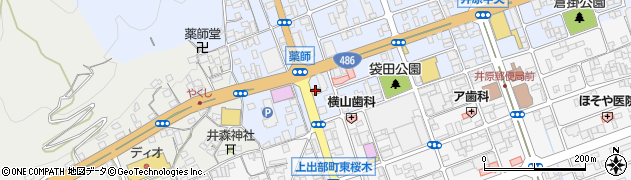 メガネの田中井原店周辺の地図