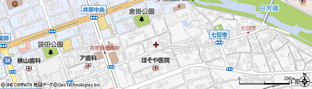 岡山県井原市七日市町52周辺の地図
