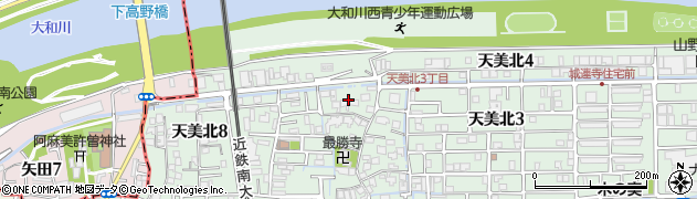 大阪府松原市天美北5丁目3周辺の地図