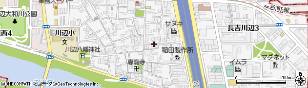 大阪府大阪市平野区長吉川辺周辺の地図