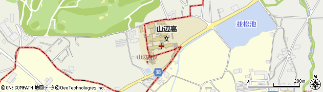奈良県立山辺高等学校周辺の地図