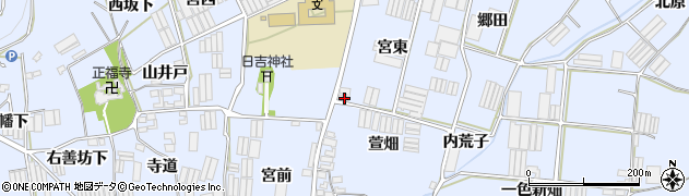 愛知県田原市小塩津町宮東13周辺の地図