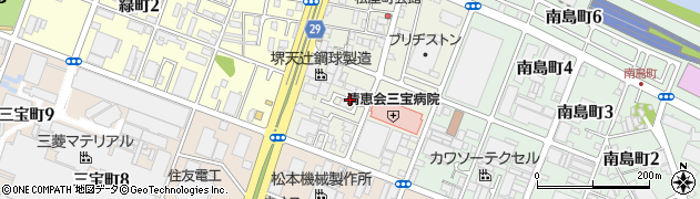 松屋町ぐみ広場周辺の地図