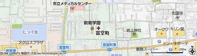 奈良県天理市富堂町周辺の地図