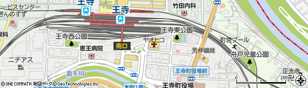 ダイソー奈良王寺駅前店周辺の地図
