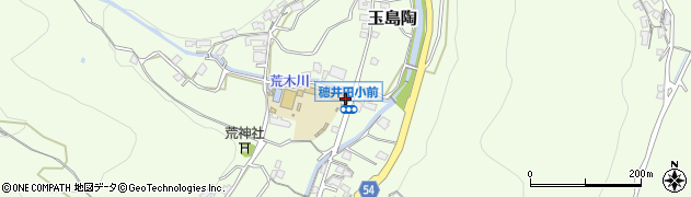 穂井田郵便局周辺の地図