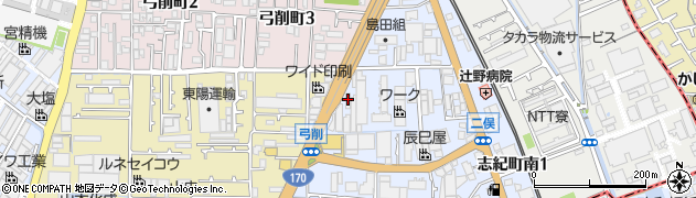 二藤合成株式会社周辺の地図