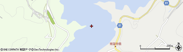 青蓮寺湖周辺の地図