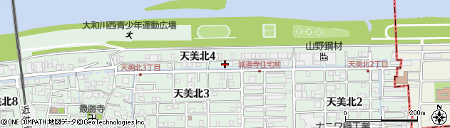 大阪府松原市天美北4丁目6周辺の地図