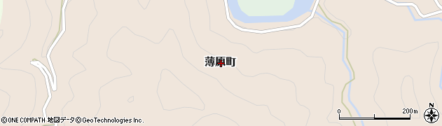 島根県益田市薄原町周辺の地図