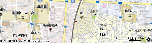 大阪府大阪市住吉区山之内元町周辺の地図