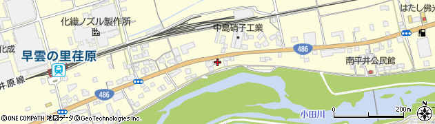 岡山県井原市東江原町352周辺の地図