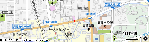 天理商工会館前周辺の地図