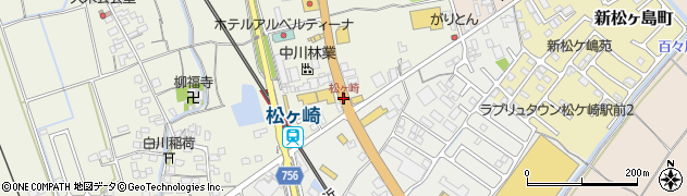 松ヶ崎周辺の地図