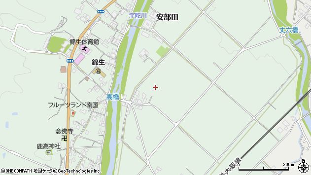 〒518-0737 三重県名張市安部田の地図