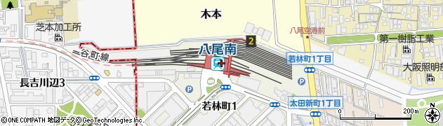八尾南駅周辺の地図