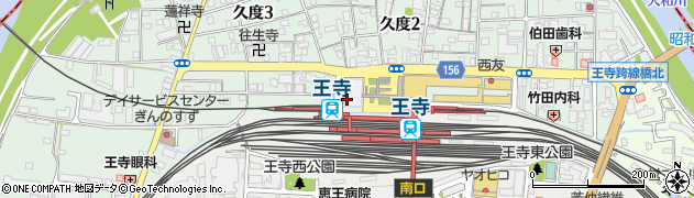 王寺駅前郵便局周辺の地図