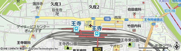 王寺駅(北)周辺の地図