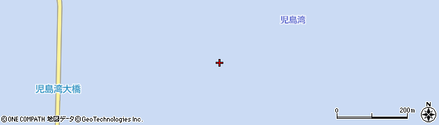 児島湾周辺の地図