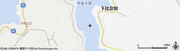 青蓮寺湖周辺の地図
