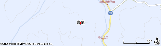 三重県伊賀市高尾周辺の地図