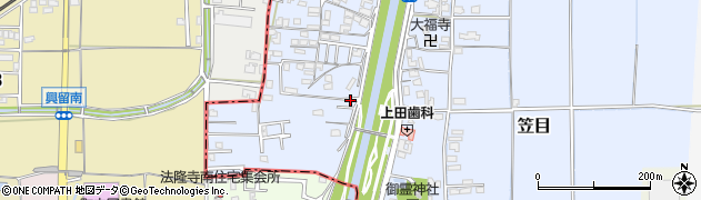 富雄川周辺の地図