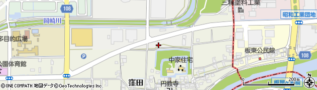 奈良県生駒郡安堵町岡崎358周辺の地図