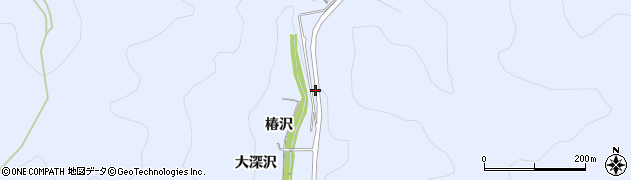 愛知県田原市和地町椿沢周辺の地図