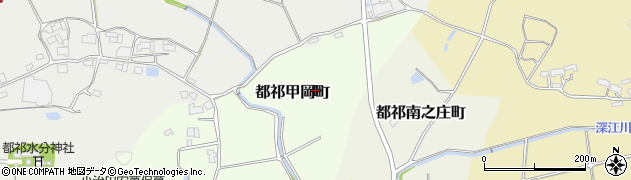 奈良県奈良市都祁甲岡町周辺の地図