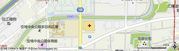 ホームセンターコーナン安堵店周辺の地図