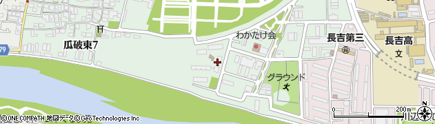 おそうじ本舗　平野中央店周辺の地図