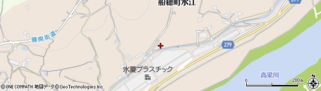 岡山県倉敷市船穂町水江周辺の地図
