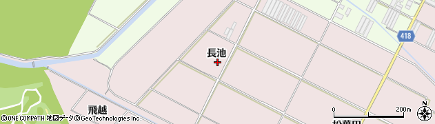 愛知県田原市伊良湖町長池周辺の地図