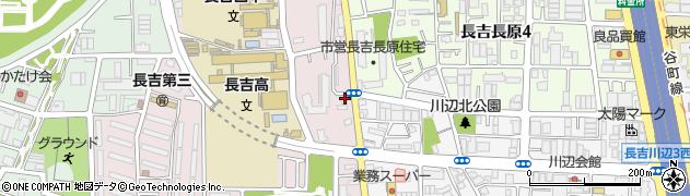 ホワイト急便長吉長原店周辺の地図