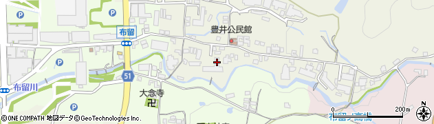 奈良県天理市豊井町165周辺の地図