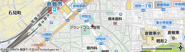 倉敷土地建物株式会社　本社不動産部周辺の地図