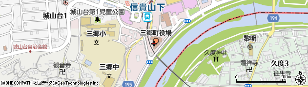 三郷町役場住民福祉部　保険課周辺の地図