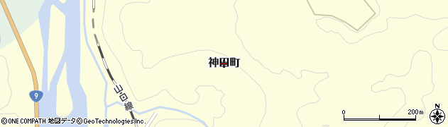 島根県益田市神田町周辺の地図