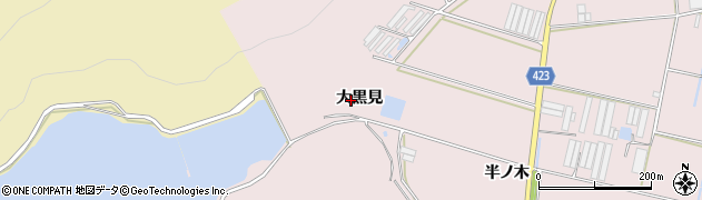 愛知県田原市堀切町大黒見周辺の地図