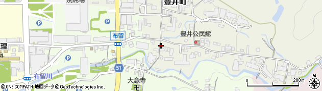 奈良県天理市豊井町156周辺の地図