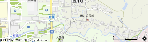 奈良県天理市豊井町148周辺の地図
