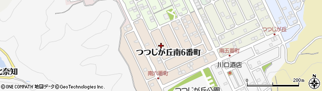三重県名張市つつじが丘南６番町周辺の地図