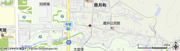 奈良県天理市豊井町134周辺の地図